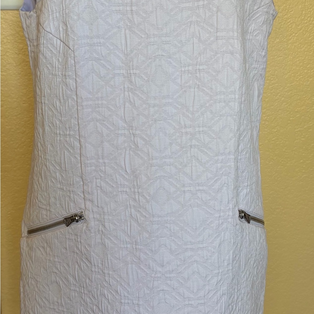 J.crew Classic Textured Shift Dress with Zip Pockets size 8